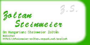 zoltan steinmeier business card